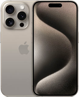 Смартфон Apple iPhone 15 Pro 256 ГБ Натуральный титан